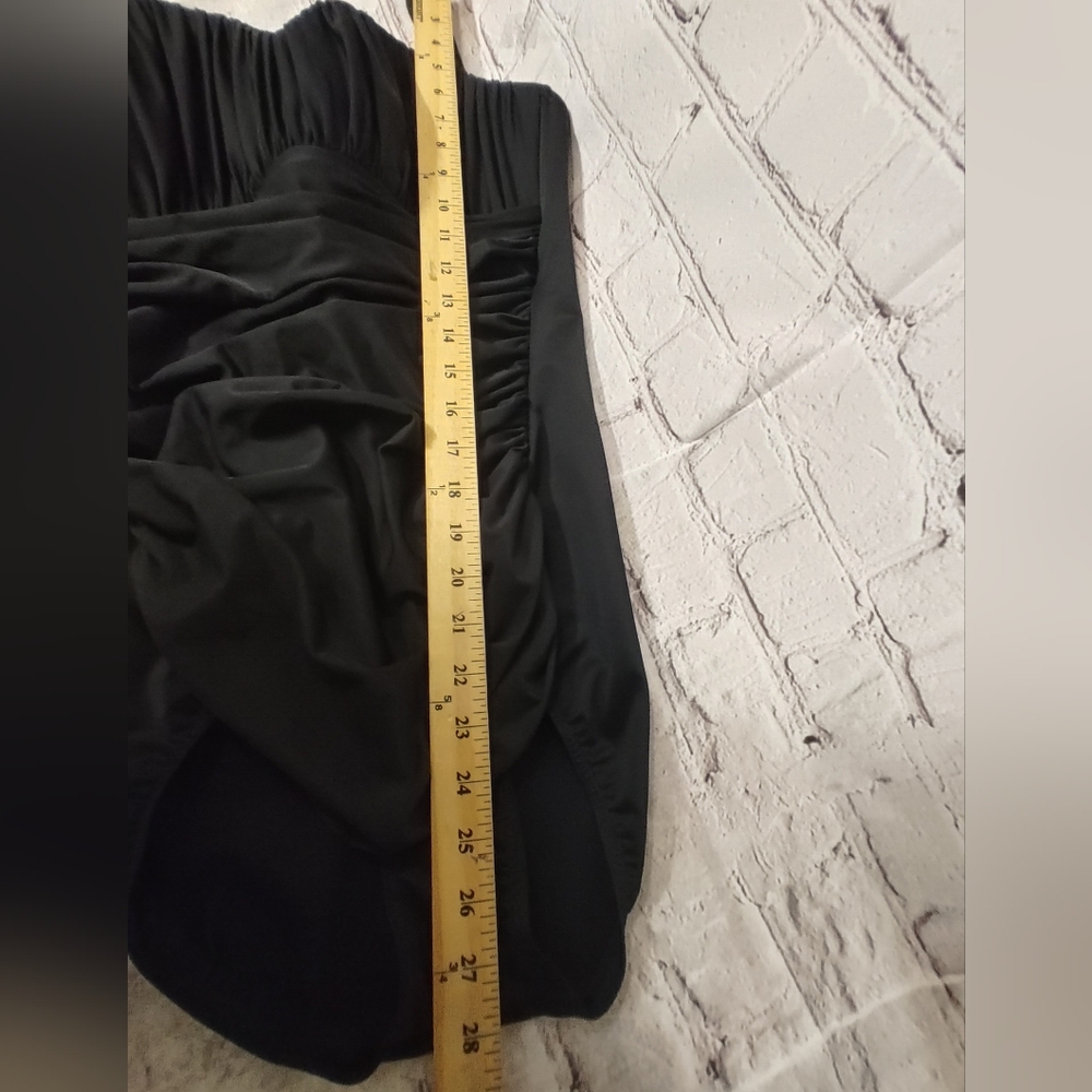 Miraclesuit Swimsuit Black Sanibel V Neck Slimmer One Piece 14 - Picture 10 of 11